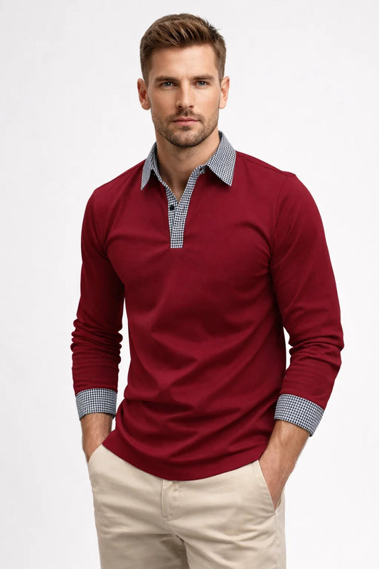 Bobby | Men's Long Sleeve Polo Shirt