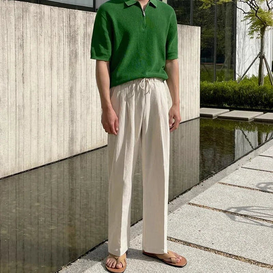 Carter | Men's Drawstring Wide Leg Pants