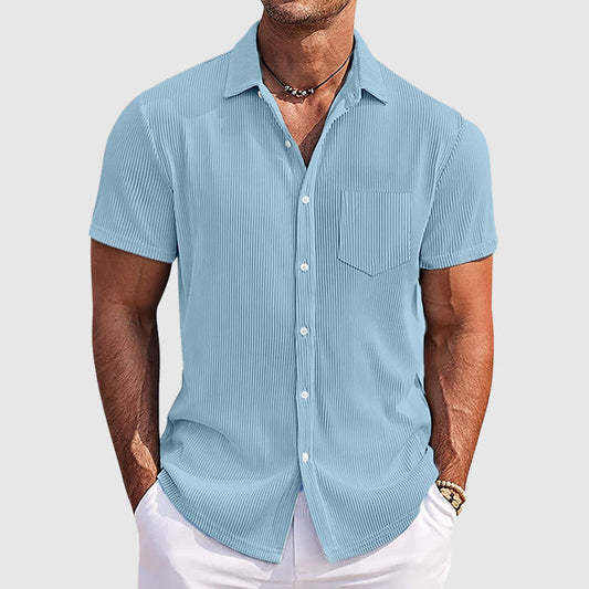 Charles | Men's Short Sleeve Button-Down Shirt