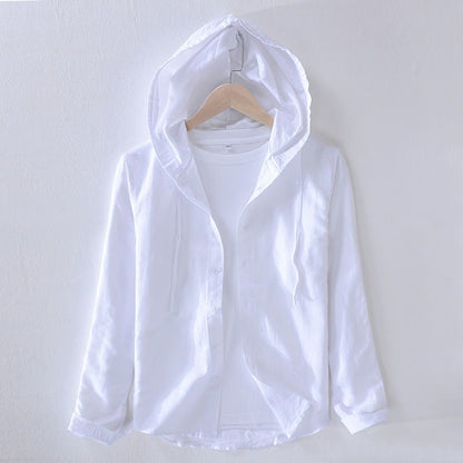 Conrad | Men's Hooded Long Sleeve Button-Down Shirt
