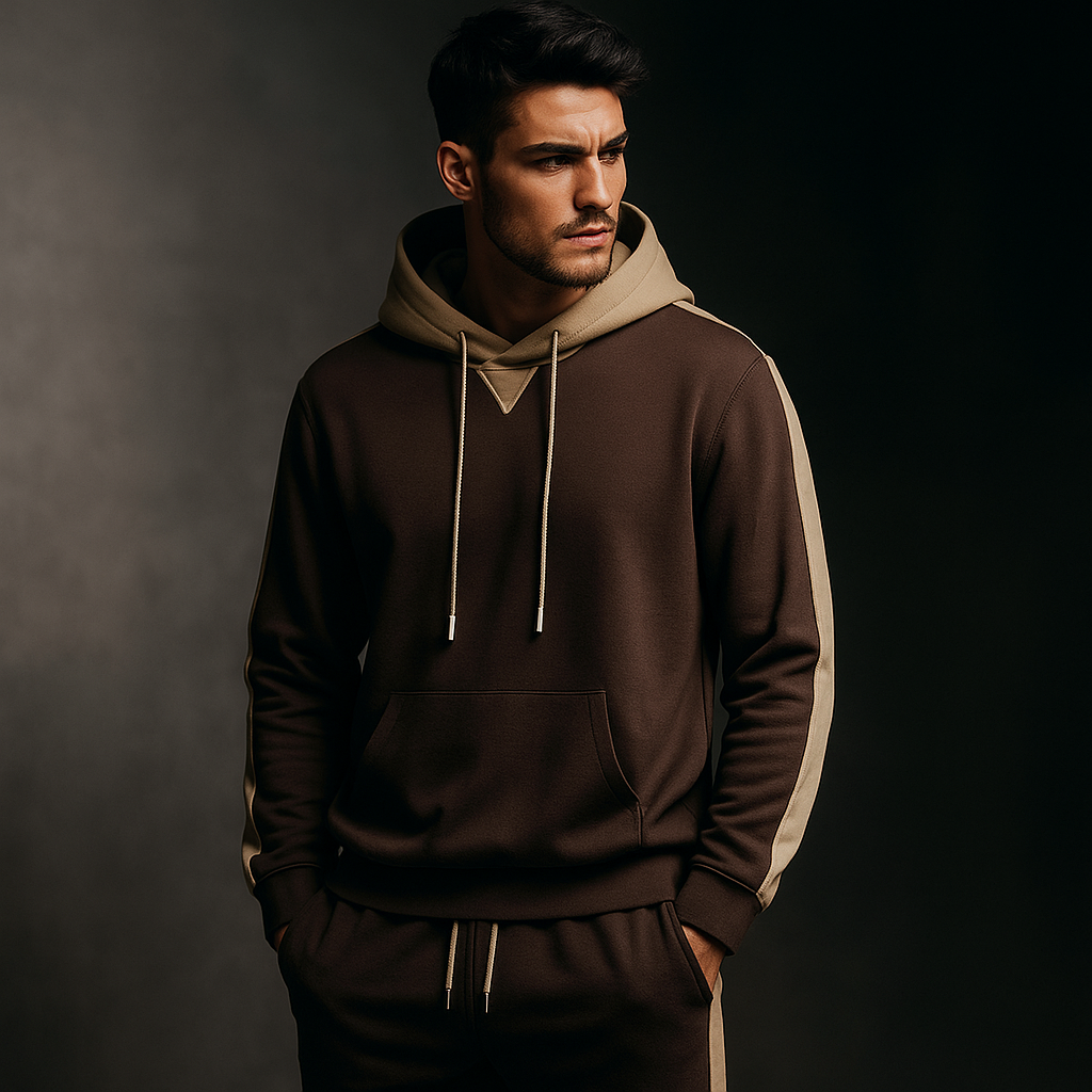 Darryl | Men's Color Block Hoodie Set Tracksuit