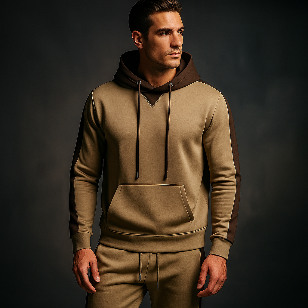 Darryl | Men's Color Block Hoodie Set Tracksuit
