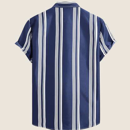 Dwight | Men's Vertical Striped Short Sleeve Casual Shirt