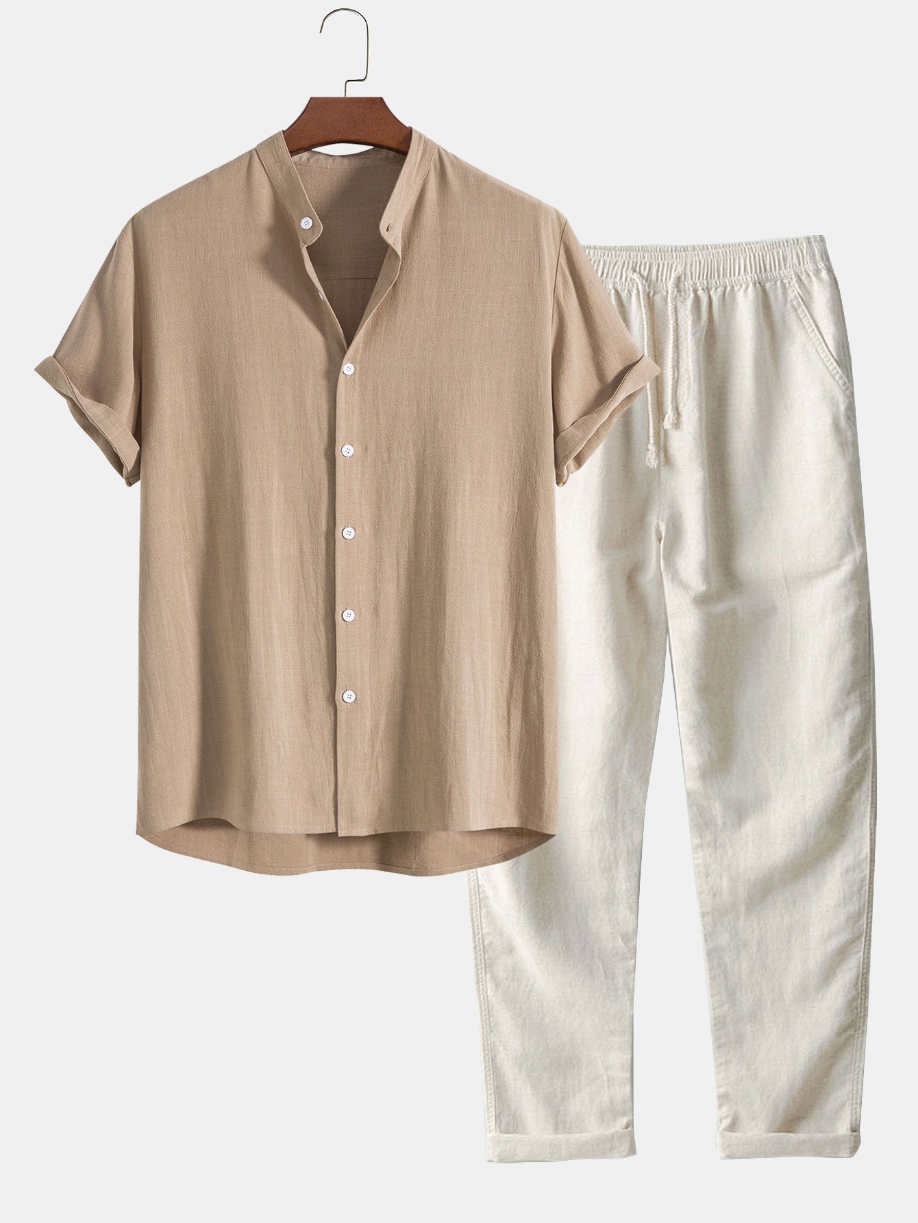 Holden | Men's Grandad Collar Button-Down Shirt
