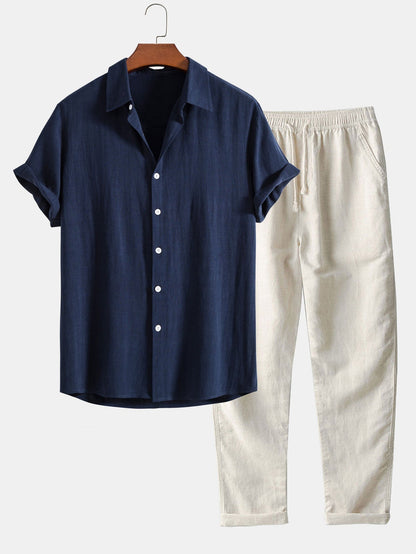 Holden | Men's Grandad Collar Button-Down Shirt