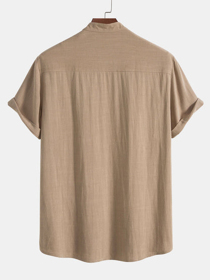 Holden | Men's Grandad Collar Button-Down Shirt