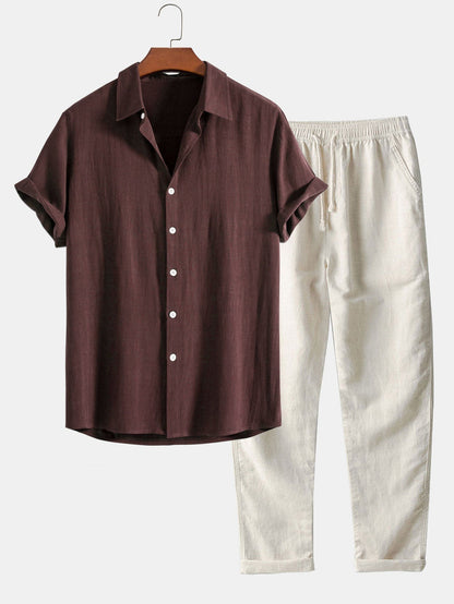 Holden | Men's Grandad Collar Button-Down Shirt