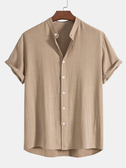 Holden | Men's Grandad Collar Button-Down Shirt