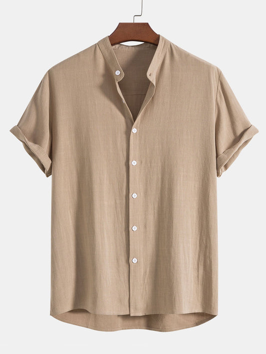 Holden | Men's Grandad Collar Button-Down Shirt
