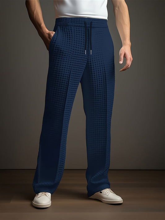 Jason | Men's Wide Leg Drawstring Dress Pants