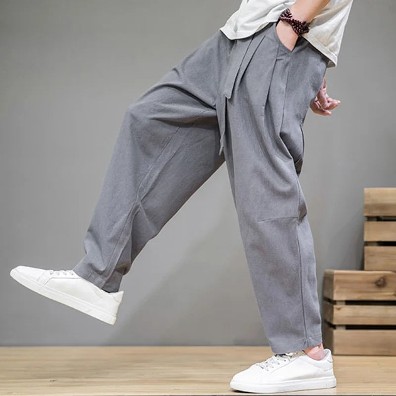 Joel | Men's Wide Leg Belted Pants