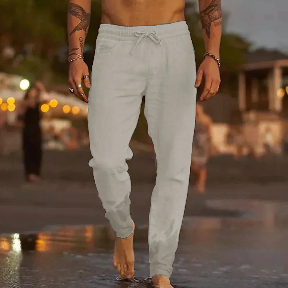 Kaleb | Men's Drawstring Jogger Pants