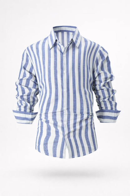 Keegan | Men's Button-Down Striped Shirt