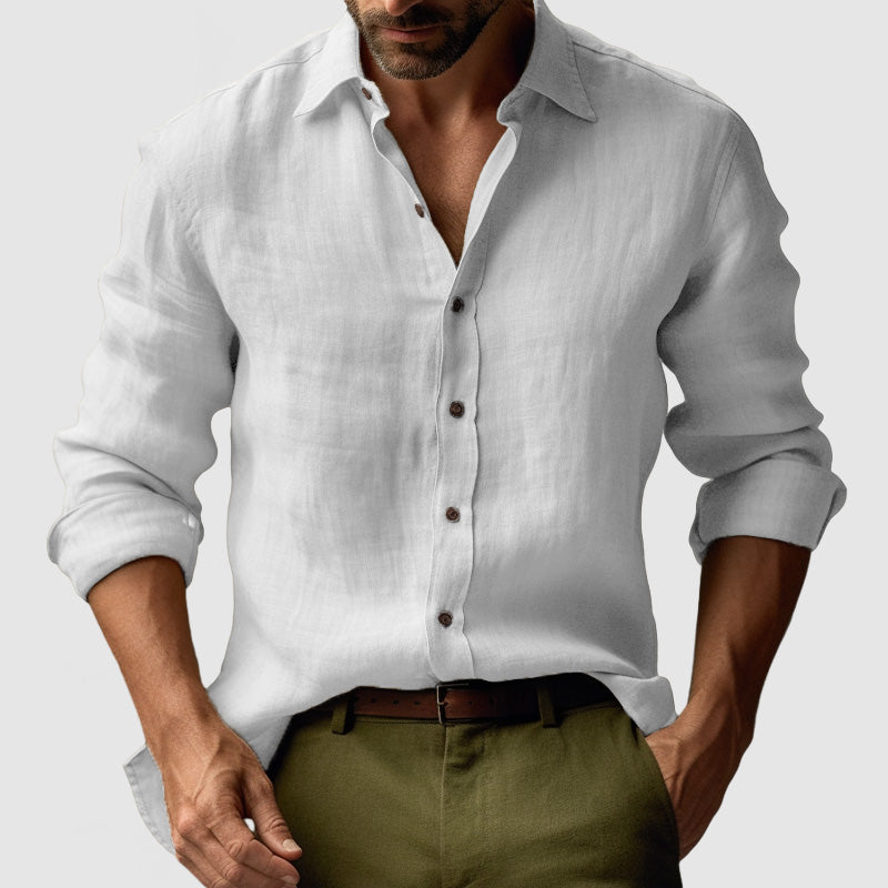 Kelvin | Men's Long Sleeve Button-Down Casual Shirt