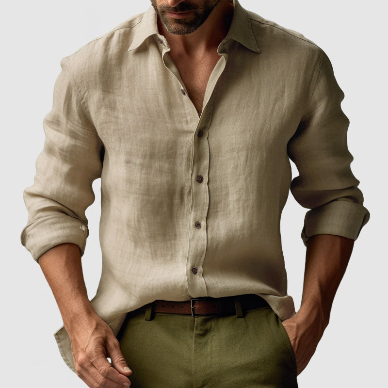 Kelvin | Men's Long Sleeve Button-Down Casual Shirt