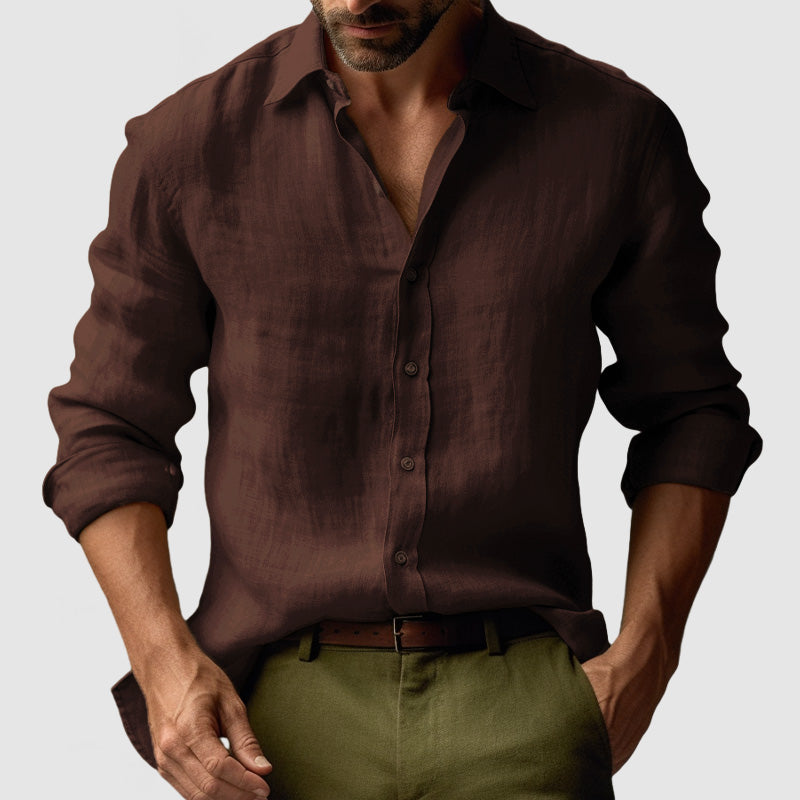 Kelvin | Men's Long Sleeve Button-Down Casual Shirt
