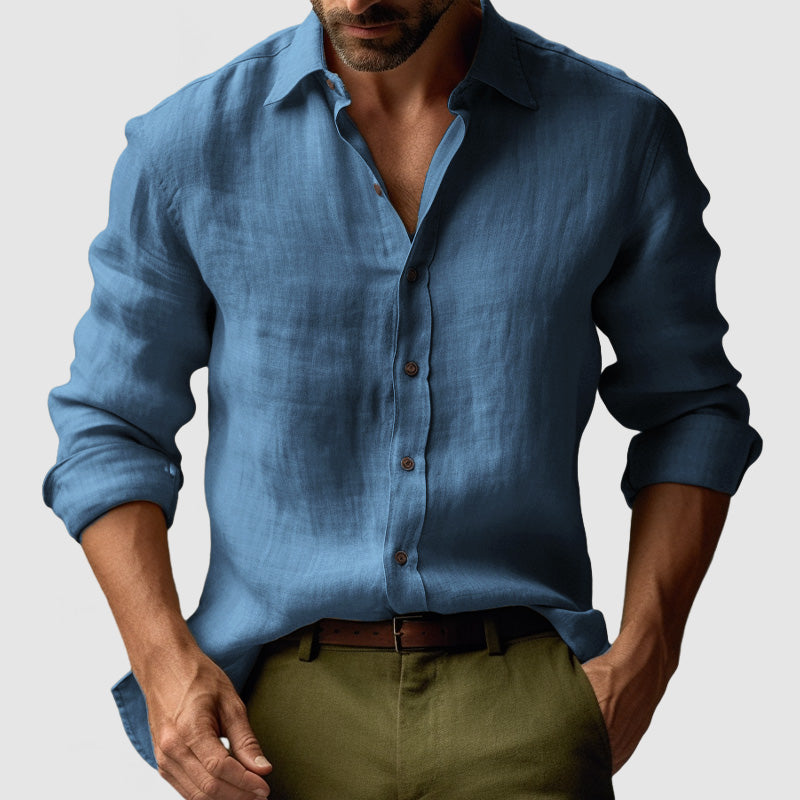 Kelvin | Men's Long Sleeve Button-Down Casual Shirt