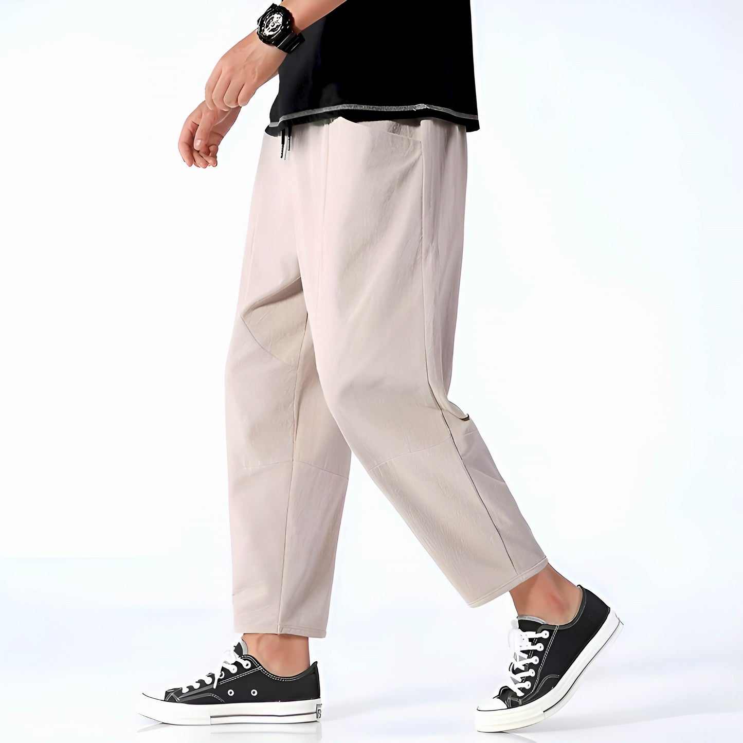 Kris | Men's Cropped Drawstring Pants