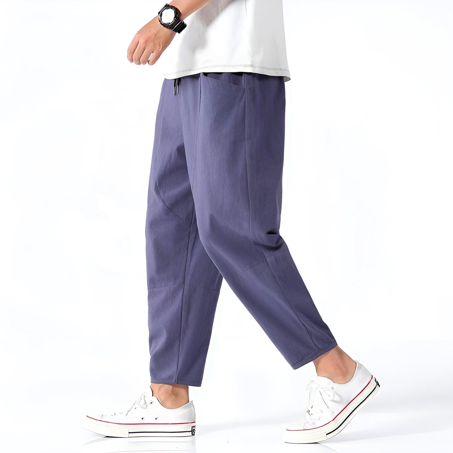 Kris | Men's Cropped Drawstring Pants