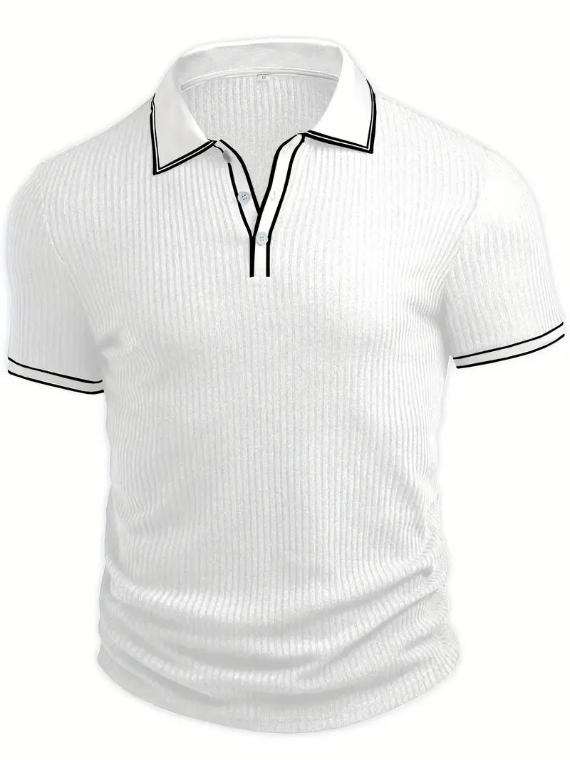 Kris | Men's Ribbed Polo Shirt