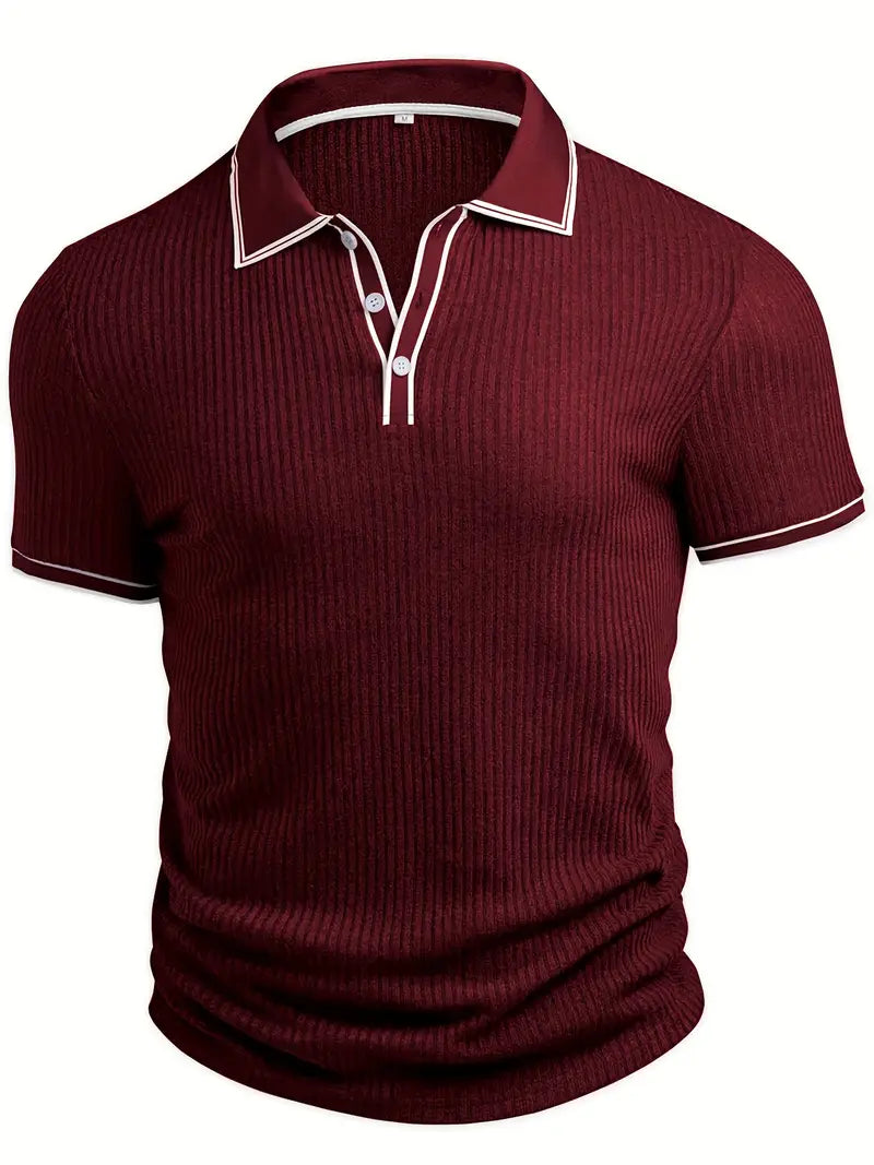 Kris | Men's Ribbed Polo Shirt