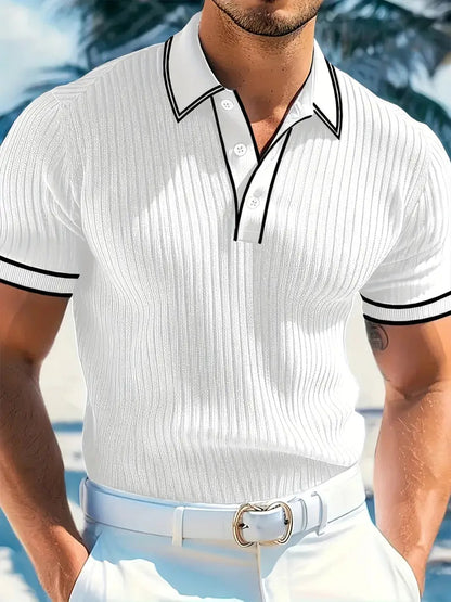 Kris | Men's Ribbed Polo Shirt