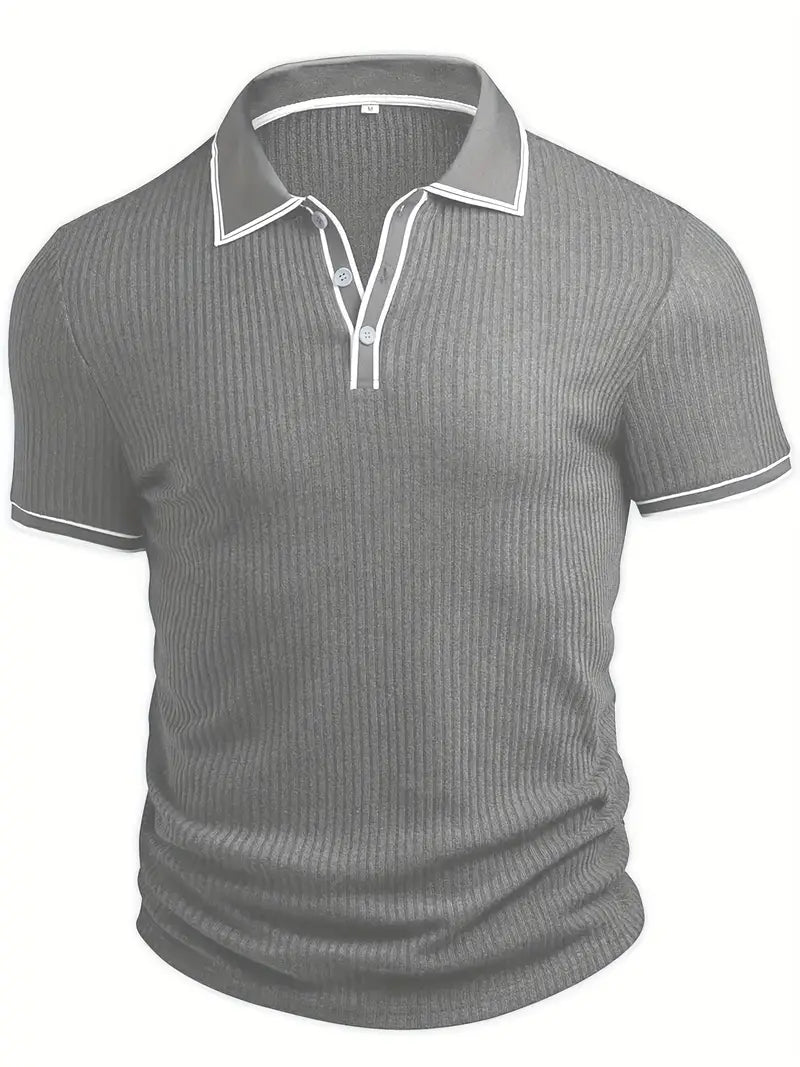 Kris | Men's Ribbed Polo Shirt
