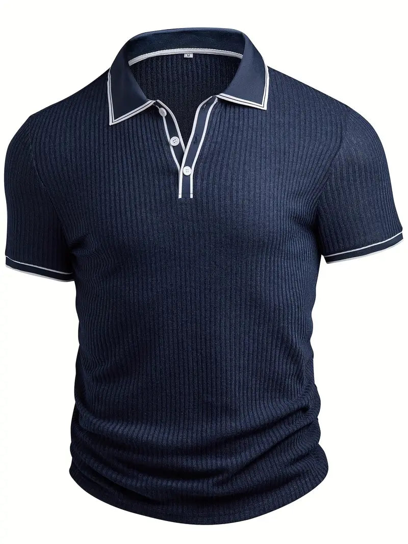 Kris | Men's Ribbed Polo Shirt