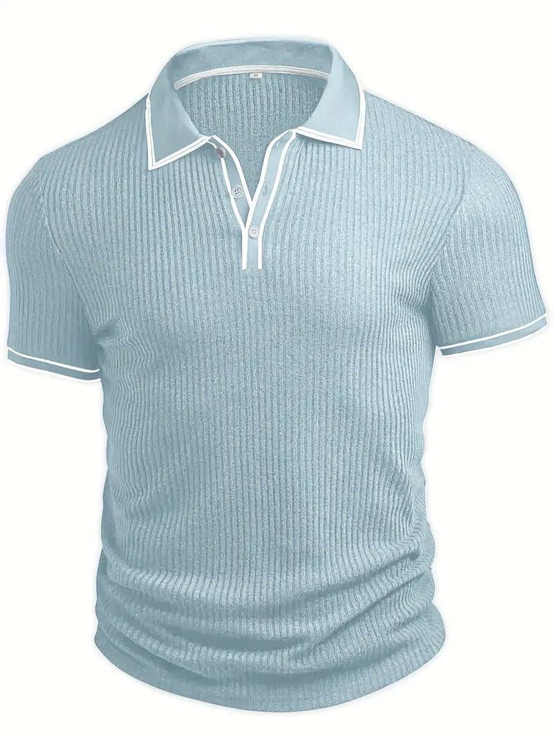 Kris | Men's Ribbed Polo Shirt