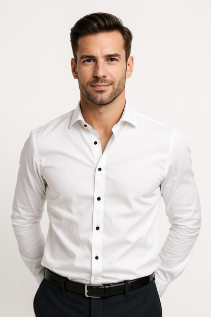 Kurt | Men's Slim-Fit Button-Up Dress Shirt