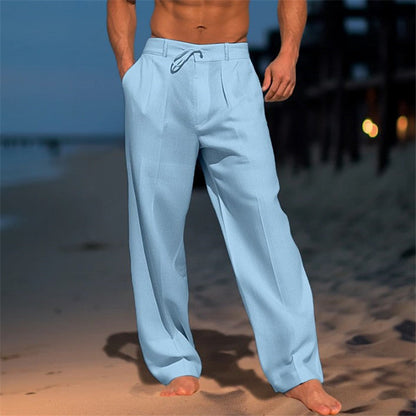 Marcus | Men's Wide Leg Drawstring Trousers