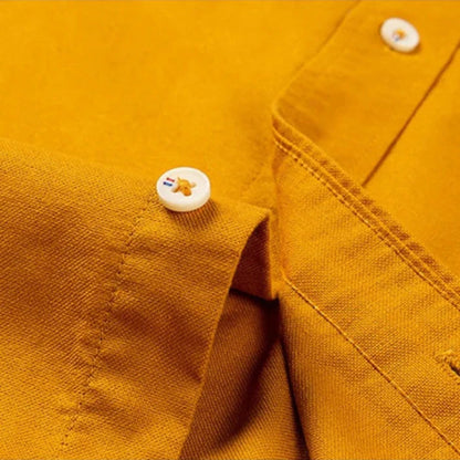 Mathew | Men's Long Sleeve Band Collar Button-Down Shirt