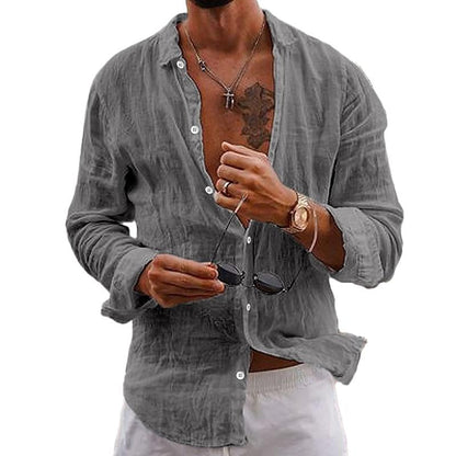 Matthew | Men's Long Sleeve Button-Down Shirt