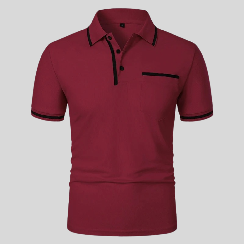Neil | Men's Short Sleeve Polo with Pocket