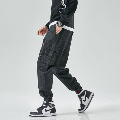 Nico | Men's Jogger Denim Cargo Pants