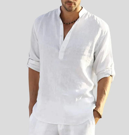 Odin | Men's Band Collar Casual Shirt