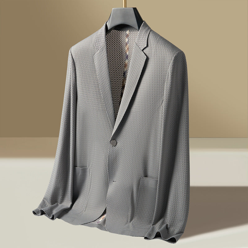 Rhys | Men's Textured Lightweight Single-Breasted Blazer