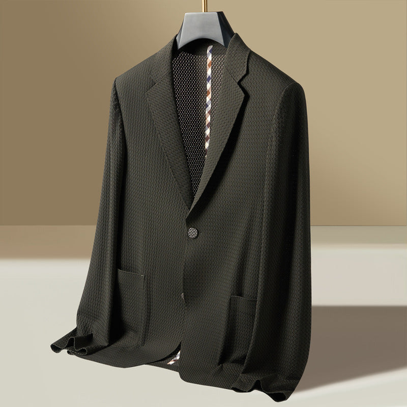 Rhys | Men's Textured Lightweight Single-Breasted Blazer