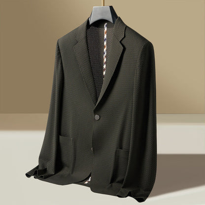 Rhys | Men's Textured Lightweight Single-Breasted Blazer