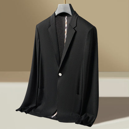 Rhys | Men's Textured Lightweight Single-Breasted Blazer