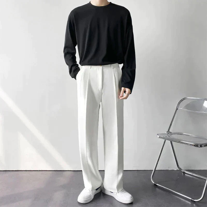 Ross | Men's Pleated Wide Leg Dress Pants