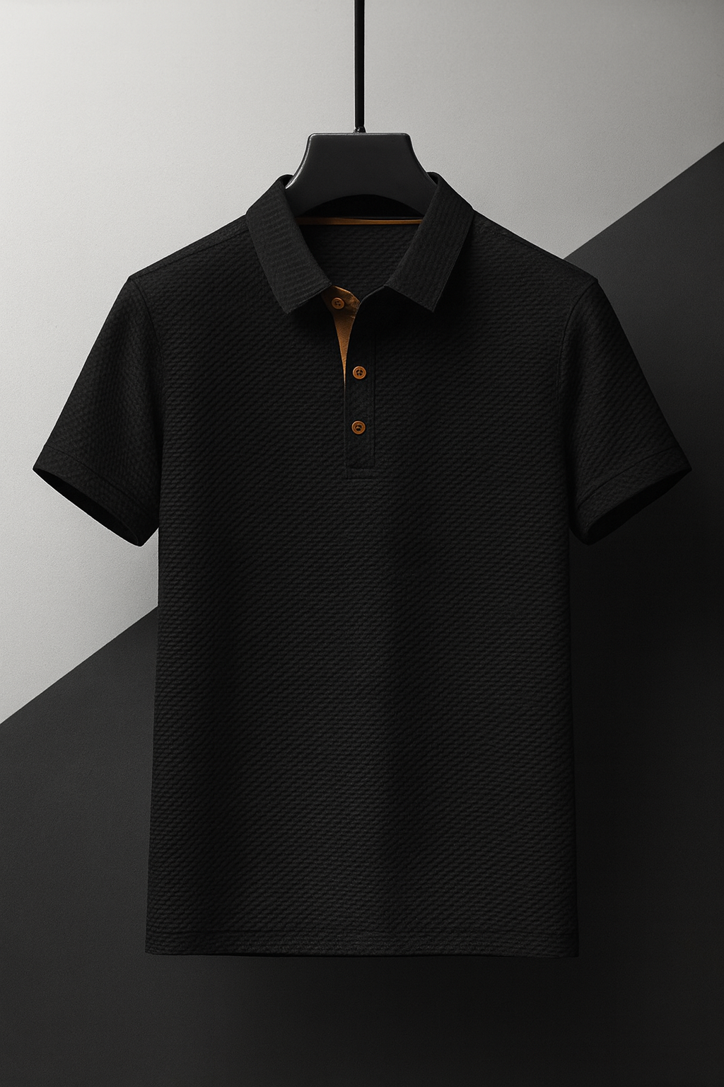Simon | Men's Short Sleeve Textured Polo Shirt