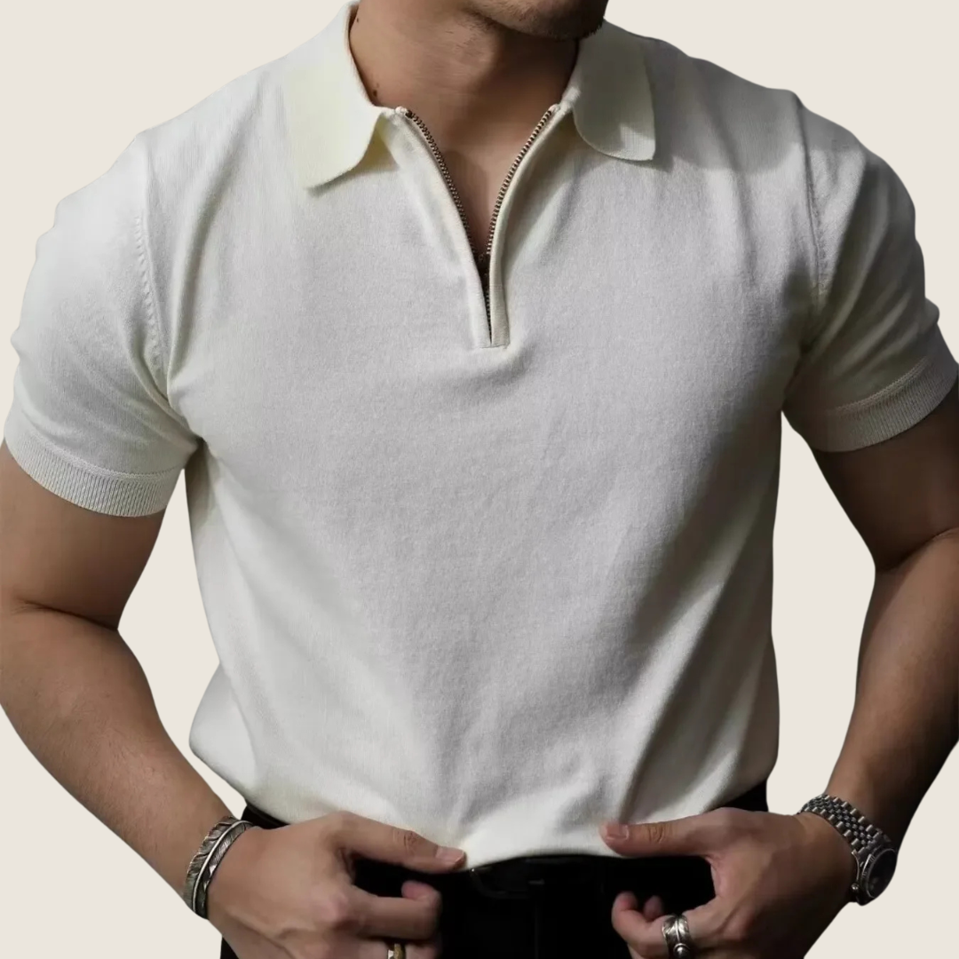 Simon | Men's Zip Polo Shirt