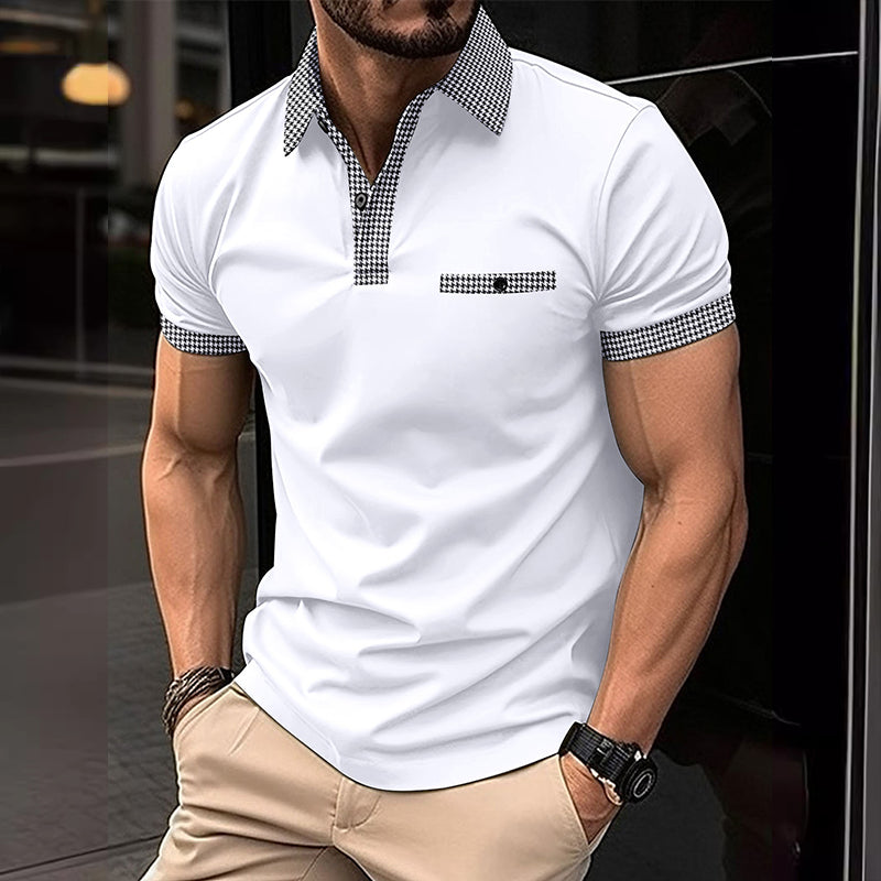 Theodore | Men's Contrast Collar Polo Shirt