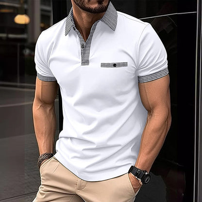 Theodore | Men's Contrast Collar Polo Shirt