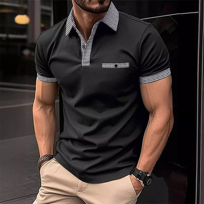 Theodore | Men's Contrast Collar Polo Shirt