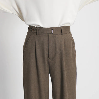 Victor | Men's High-Waisted Pleated Dress Pants