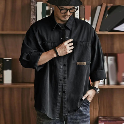 Wayne | Men's Long Sleeve Button-Down Shirt