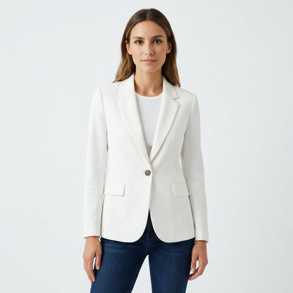 Women's Classic Single-Button Tailored Blazer