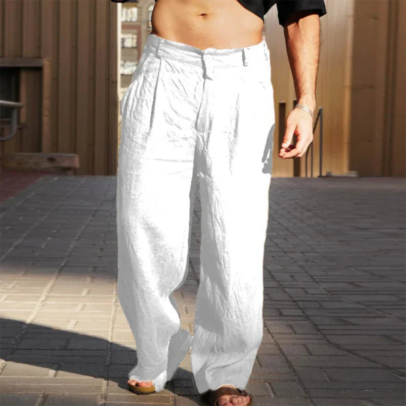 Zane | Men's Pleated Wide Leg Pants